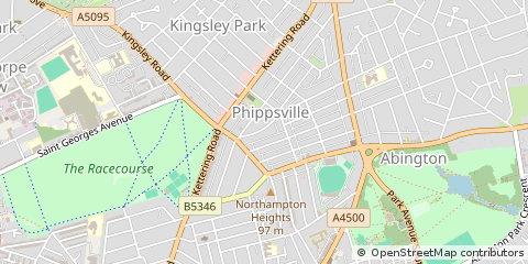 Map of Northampton