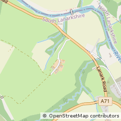 Map of Larkhall, Lanarkshire