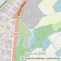 Map of Witham, Essex