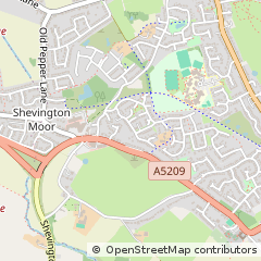 Map of Wigan, Lancashire