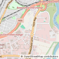 Map of Stockton-on-Tees, Cleveland