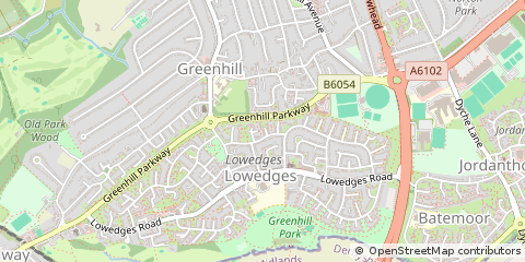 Map of Sheffield
