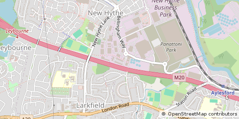Map of Aylesford, Kent