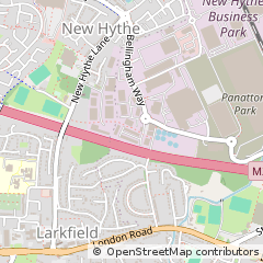 Map of Aylesford, Kent