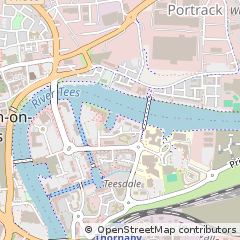 Map of Stockton-on-Tees, Cleveland