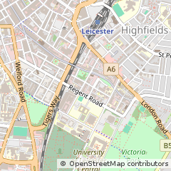 Map of Leicester