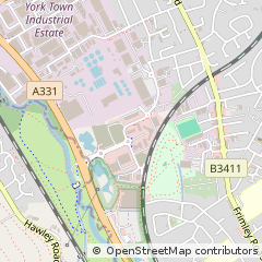 Map of Camberley, Surrey