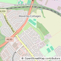 Map of Sheffield, South Yorkshire