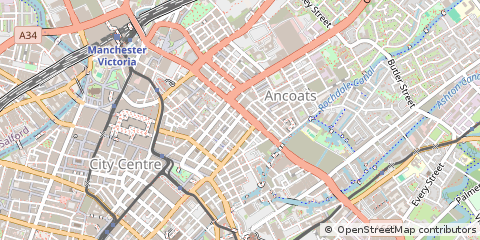 Map of Manchester