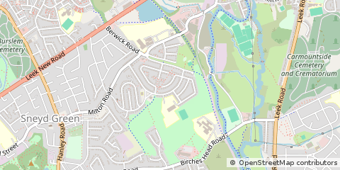 Map of Stoke-on-Trent, Staffordshire