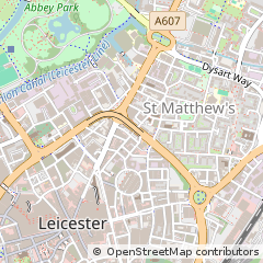 Map of Leicester