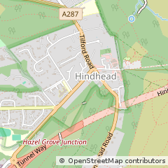 Map of Hindhead, Surrey