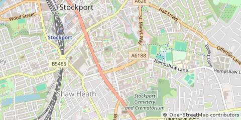 Map of Stockport