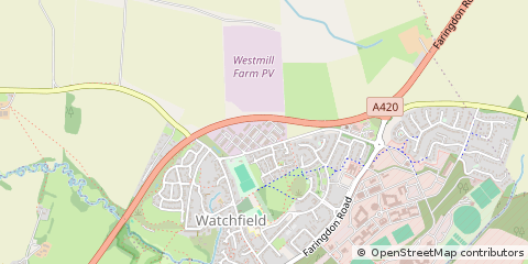 Map of Watchfield, Oxon