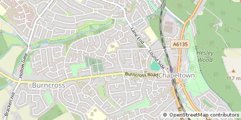 Map of Sheffield