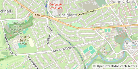 Map of Edinburgh, Lothian MID