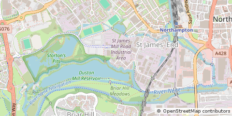 Map of Northampton, Northamptonshire
