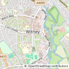 Map of Witney, Oxon