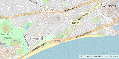 Map of Swansea