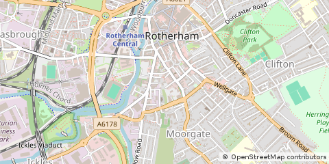 Map of Rotherham