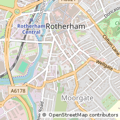 Map of Rotherham
