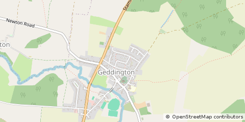 Map of Kettering, Northamptonshire