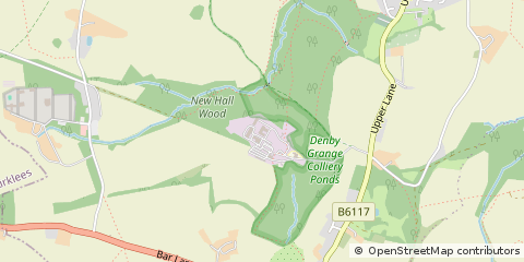 Map of Wakefield, West Yorkshire