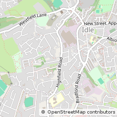 Map of Bradford, West Yorkshire