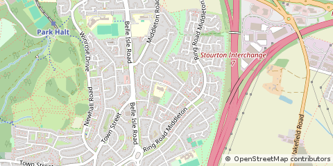Map of Leeds, West Yorkshire