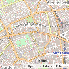 Map of Holborn, London