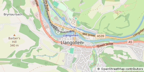 Map of Llangollen