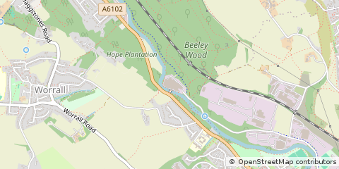 Map of South Yorkshire