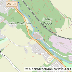 Map of South Yorkshire