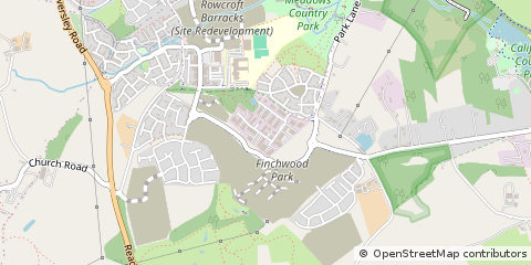 Map of Wokingham, Berkshire