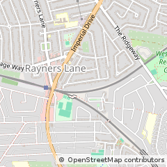 Map of Harrow, Middlesex