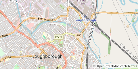 Map of Loughborough