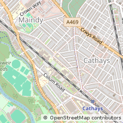 Map of Cardiff