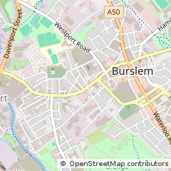 Map of Stoke-on-Trent, Staffordshire