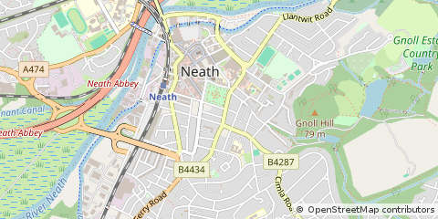 Map of Neath