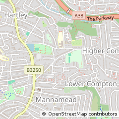Map of Plymouth, Devon