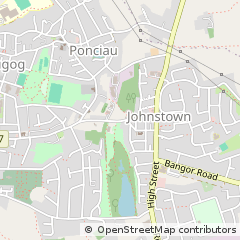 Map of Johnstown, Wrexham