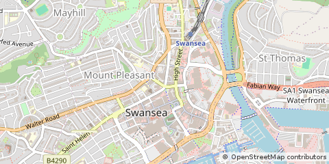 Map of Swansea
