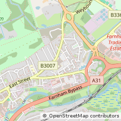 Map of Farnham, Surrey