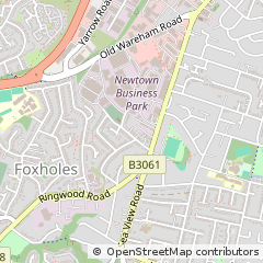 Map of Poole, Dorset