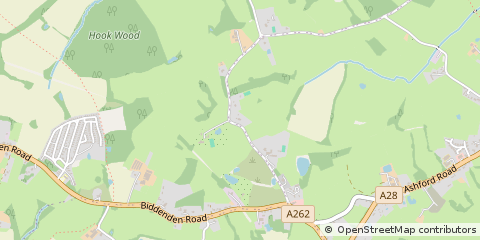 Map of Tenterden, Kent