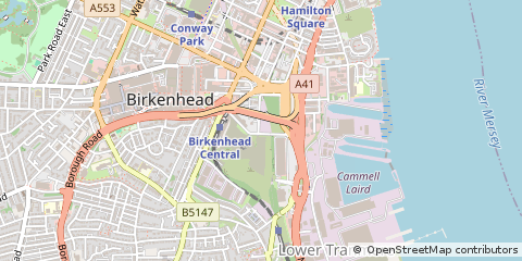 Map of Birkenhead