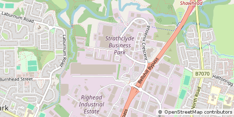 Map of Bellshill, North Lanarkshire