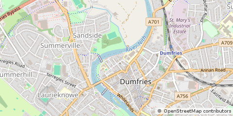 Map of Dumfries