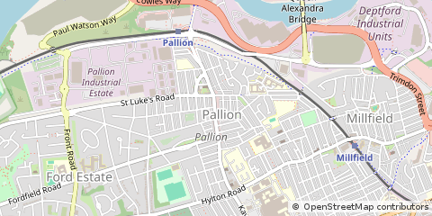 Map of Sunderland