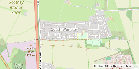 Map of Winchester, Hampshire